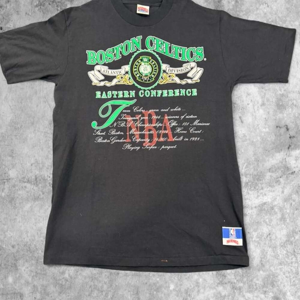 Vintage Nutmeg Boston Celtics NBA Single Stitch T-Shirt XL